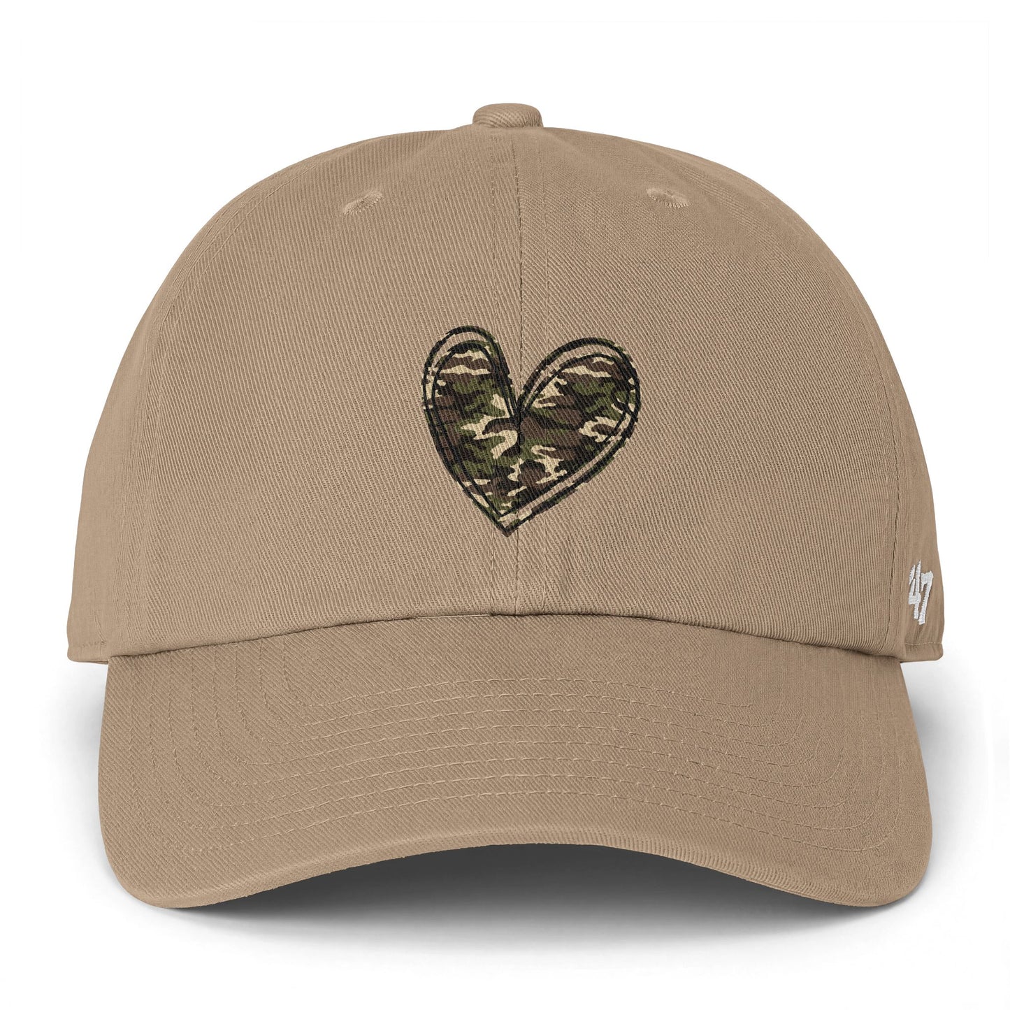 Camo Heart Cap — Classic Fit, Everyday Drip Hat: Quiet Confidence