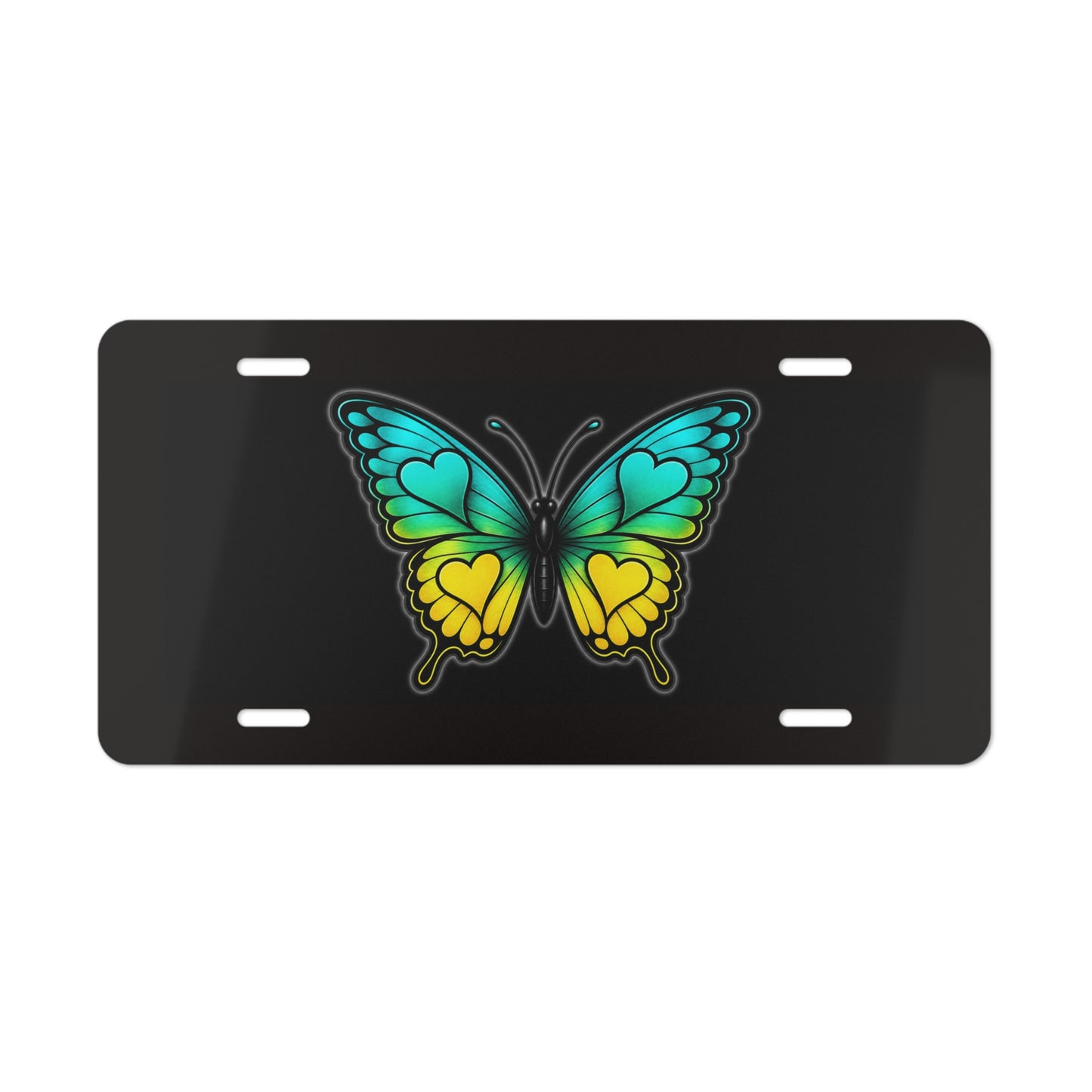 Butterfly License Plate: Let Your Spirit Travel