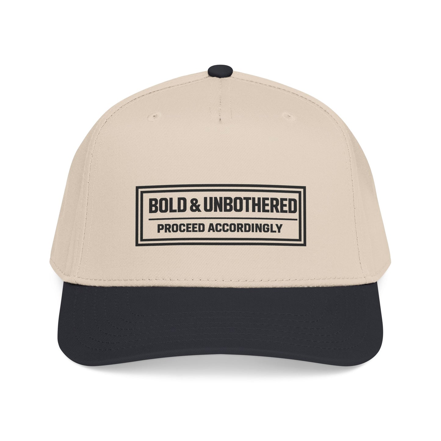 Bold & Unbothered™ Snapback Cap | Proceed Accordingly