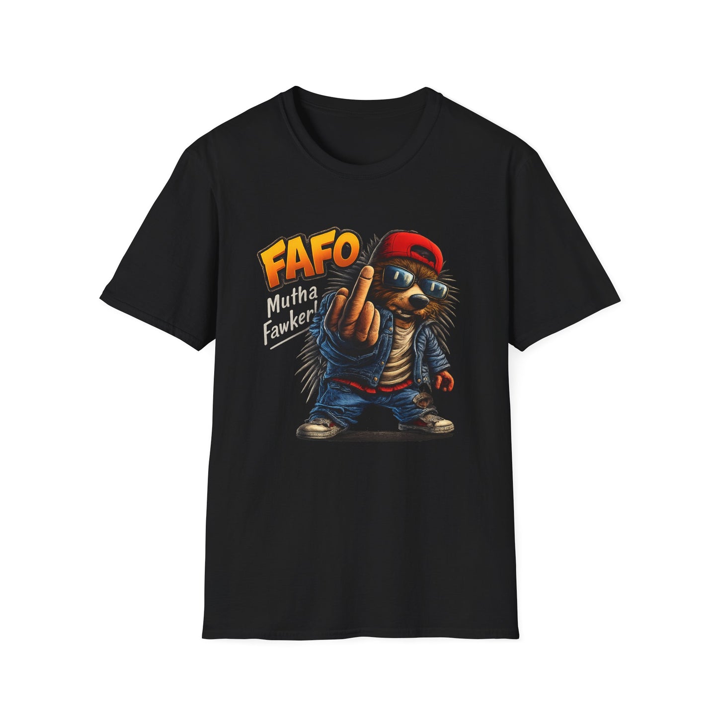 FAFO Mutha Fawker Hedgehog Tee — Unapologetically Edgy Streetwear