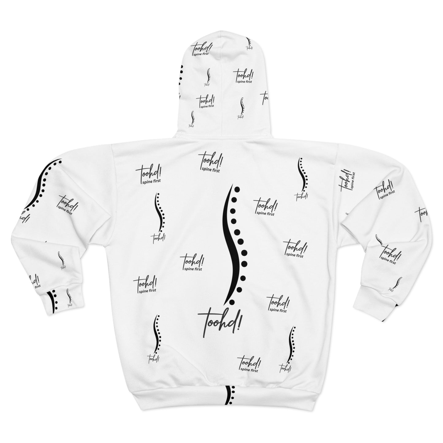 toohd! Full-Zip Attitude Hoodie — Spine First: Lead With Backbone