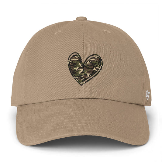 Camo Heart Cap — Classic Fit, Everyday Drip Hat: Quiet Confidence