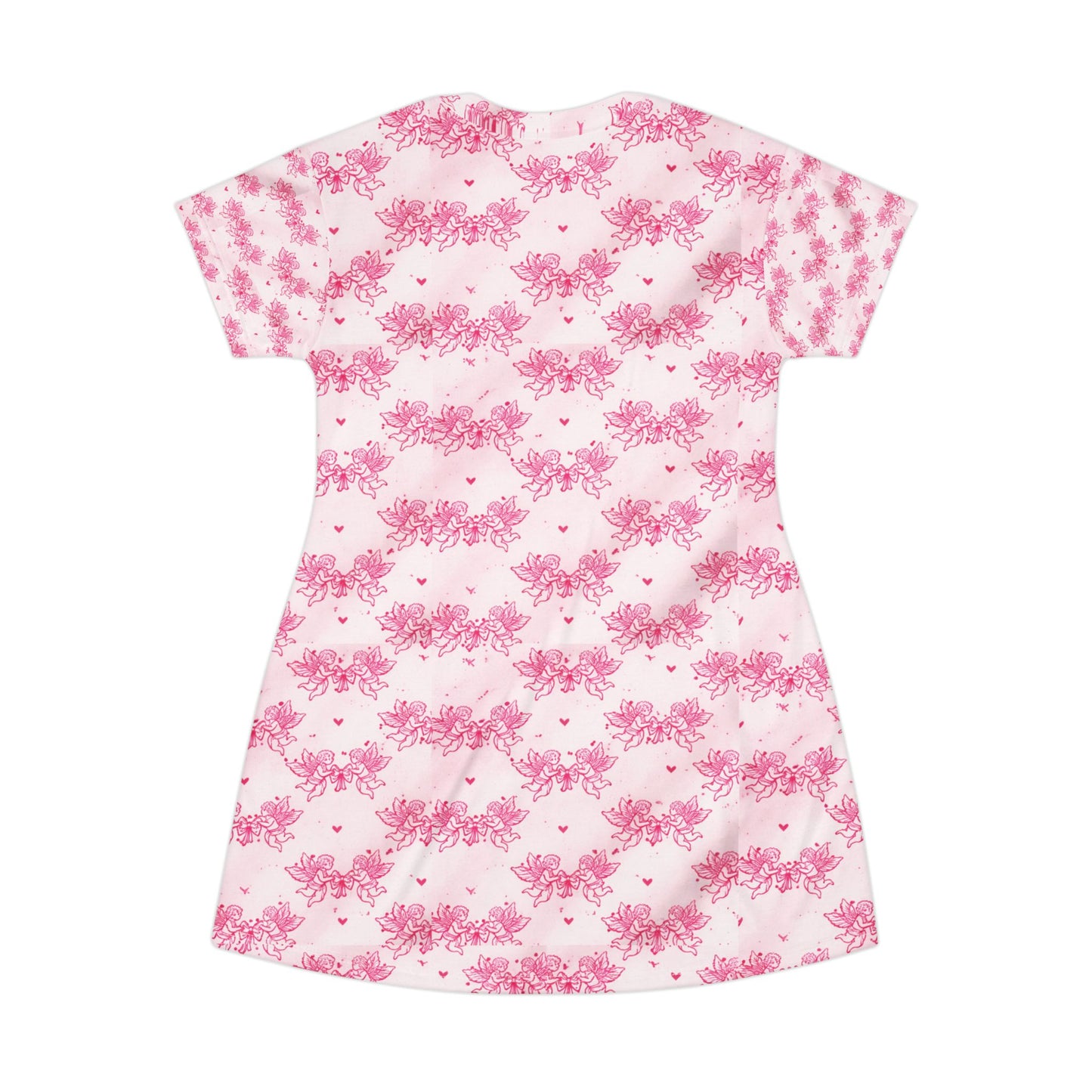 Pink Cherub Oversized T-Shirt Dress — Soft Power Aesthetic