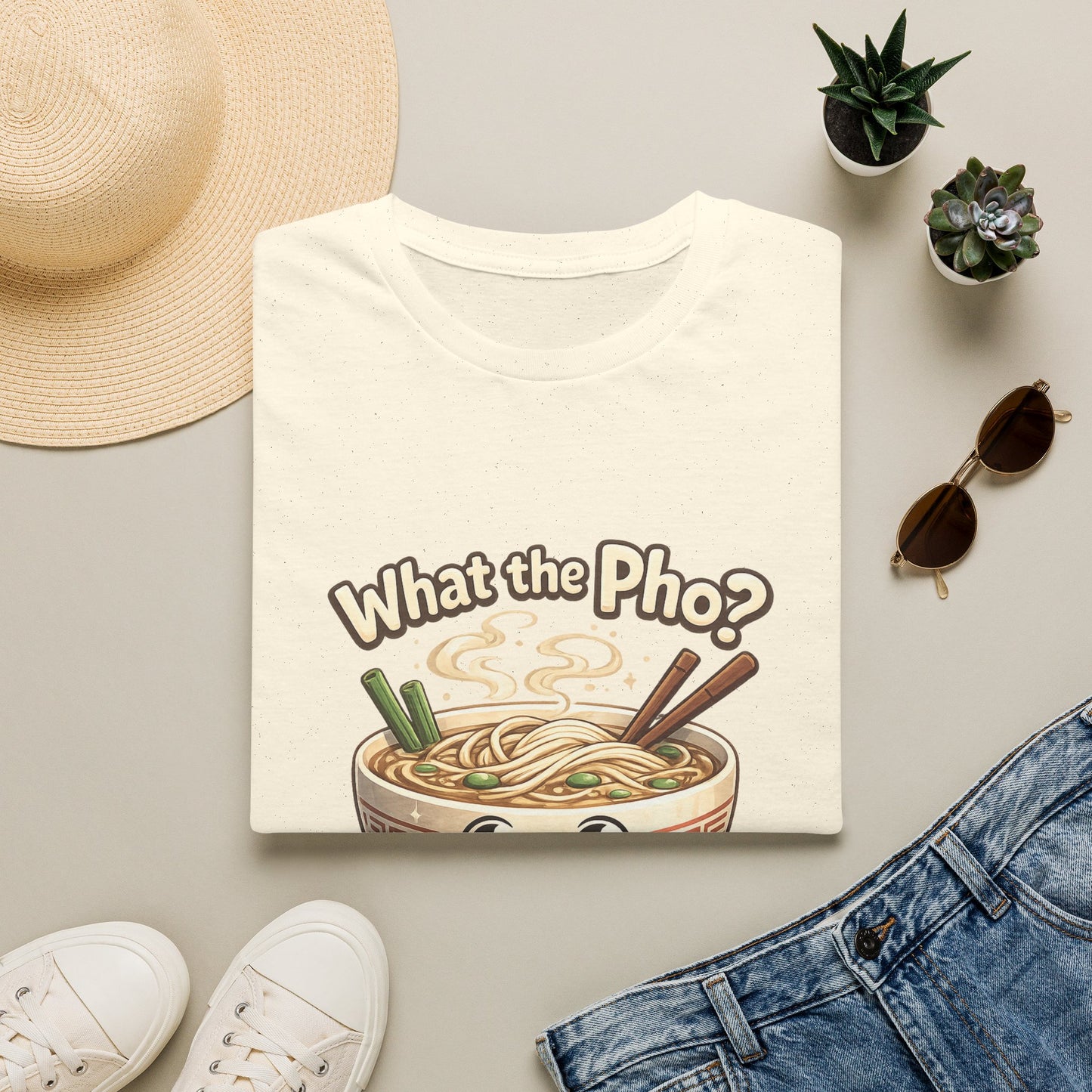 "What the Pho?" Tee — Noodle Mood, Zero Tolerance