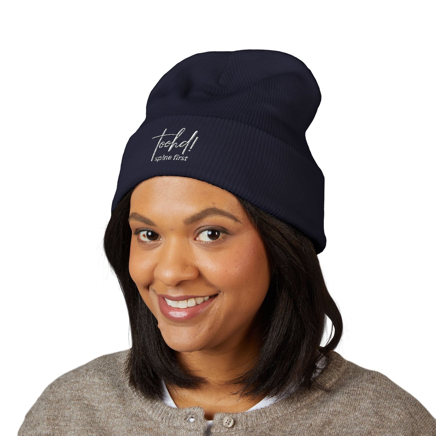 toohd! Spine First Cuffed Beanie — Signature Edition: Headwear with Backbone