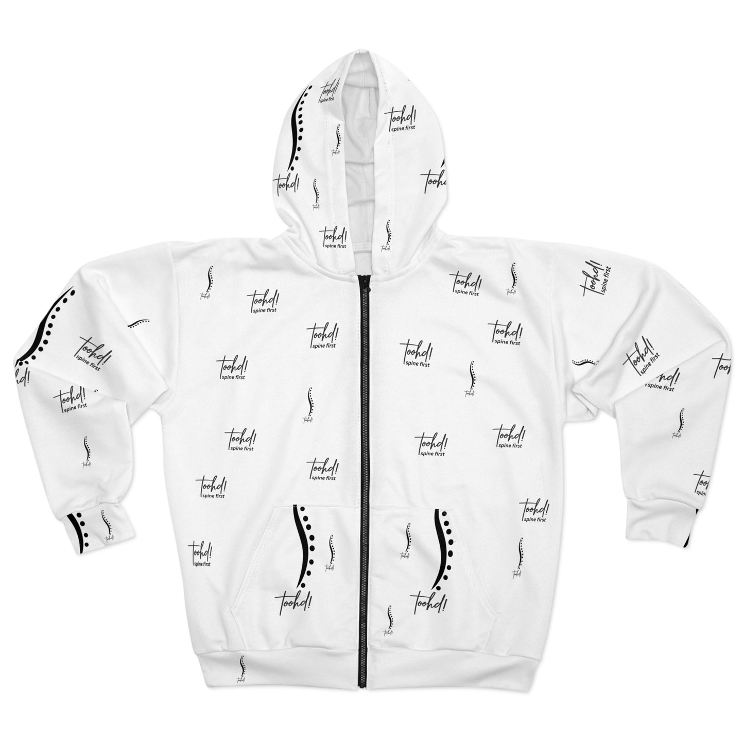 toohd! Full-Zip Attitude Hoodie — Spine First: Lead With Backbone