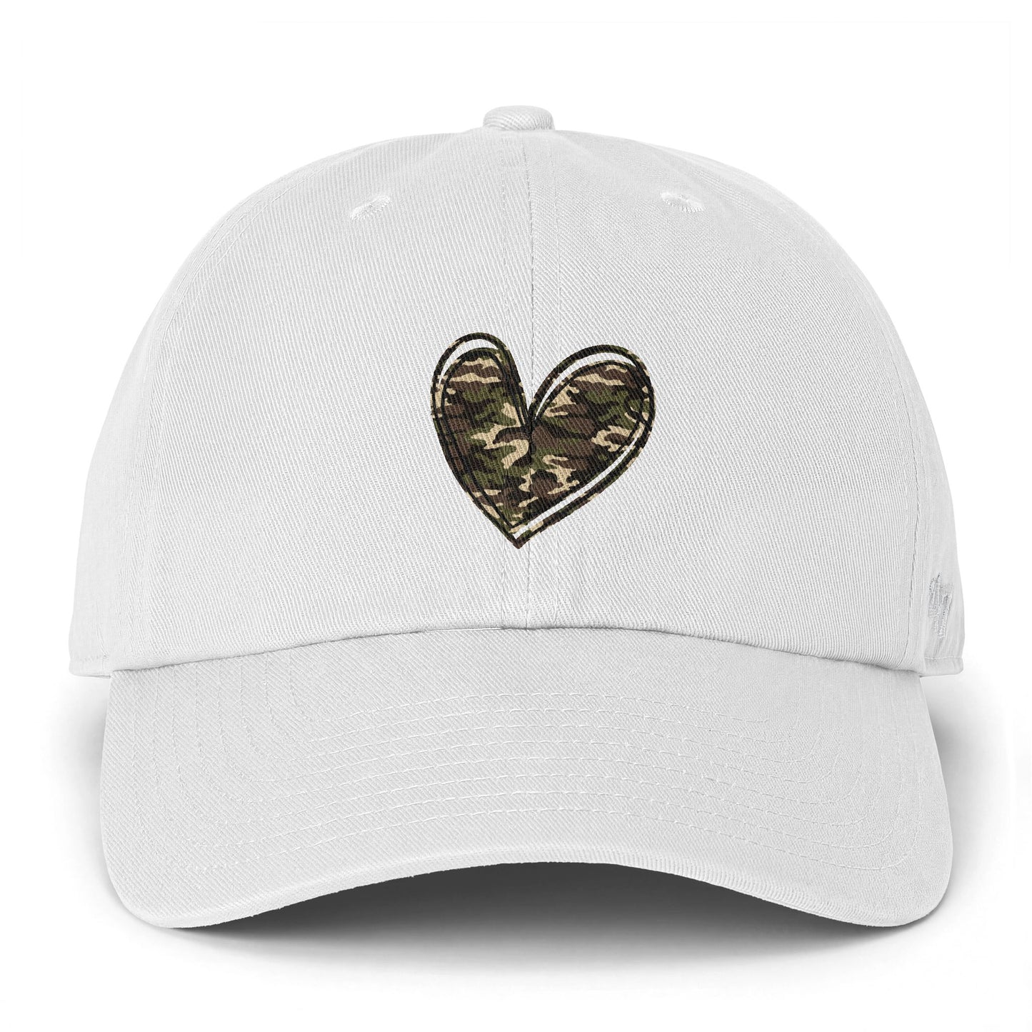 Camo Heart Cap — Classic Fit, Everyday Drip Hat: Quiet Confidence