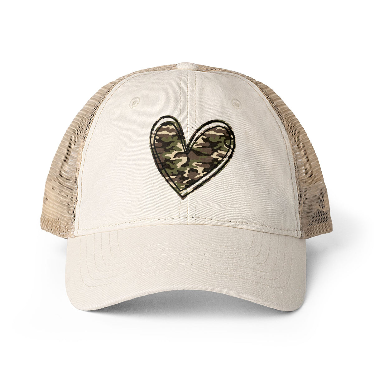 Trucker Cap with Signature Under Brim Detail - Washed Vintage Look