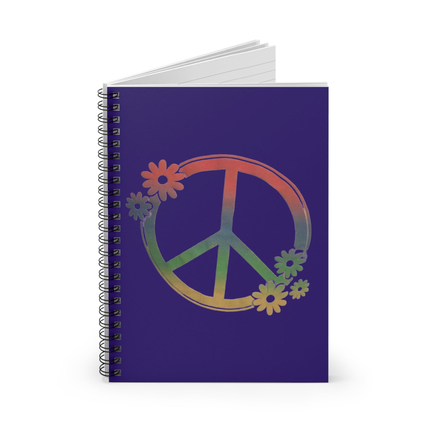 Add A Lttle PEACE To Your Quiet Time - Spiral Notebook - Ruled Line
