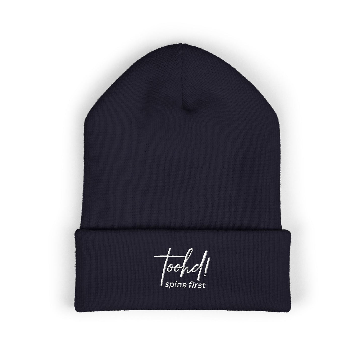 toohd! Spine First Cuffed Beanie — Signature Edition: Headwear with Backbone