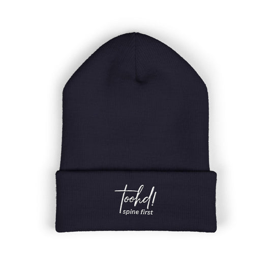 toohd! Spine First Cuffed Beanie — Signature Edition: Headwear with Backbone