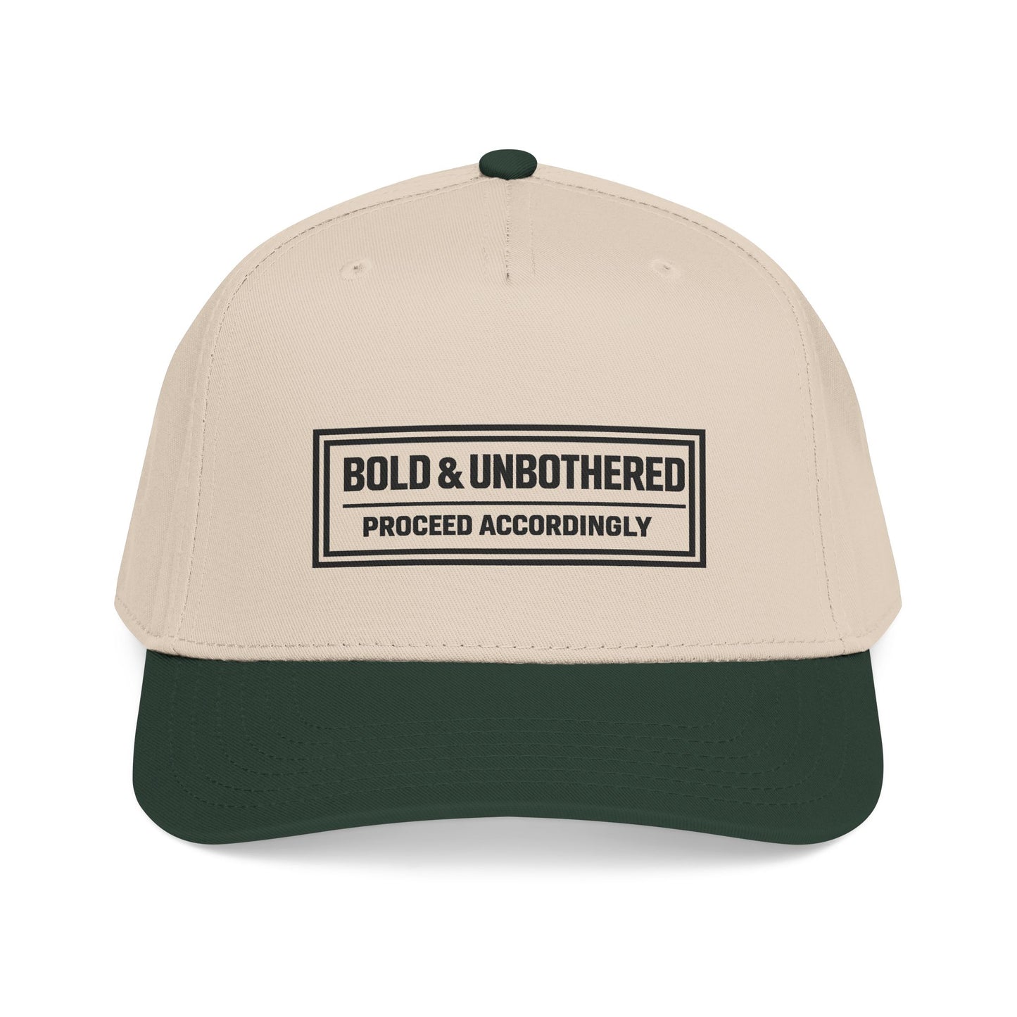 Bold & Unbothered™ Snapback Cap | Proceed Accordingly