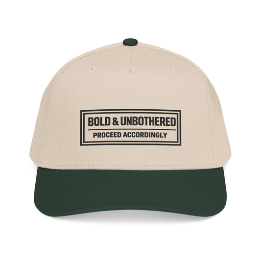 Bold & Unbothered™ Snapback Cap | Proceed Accordingly