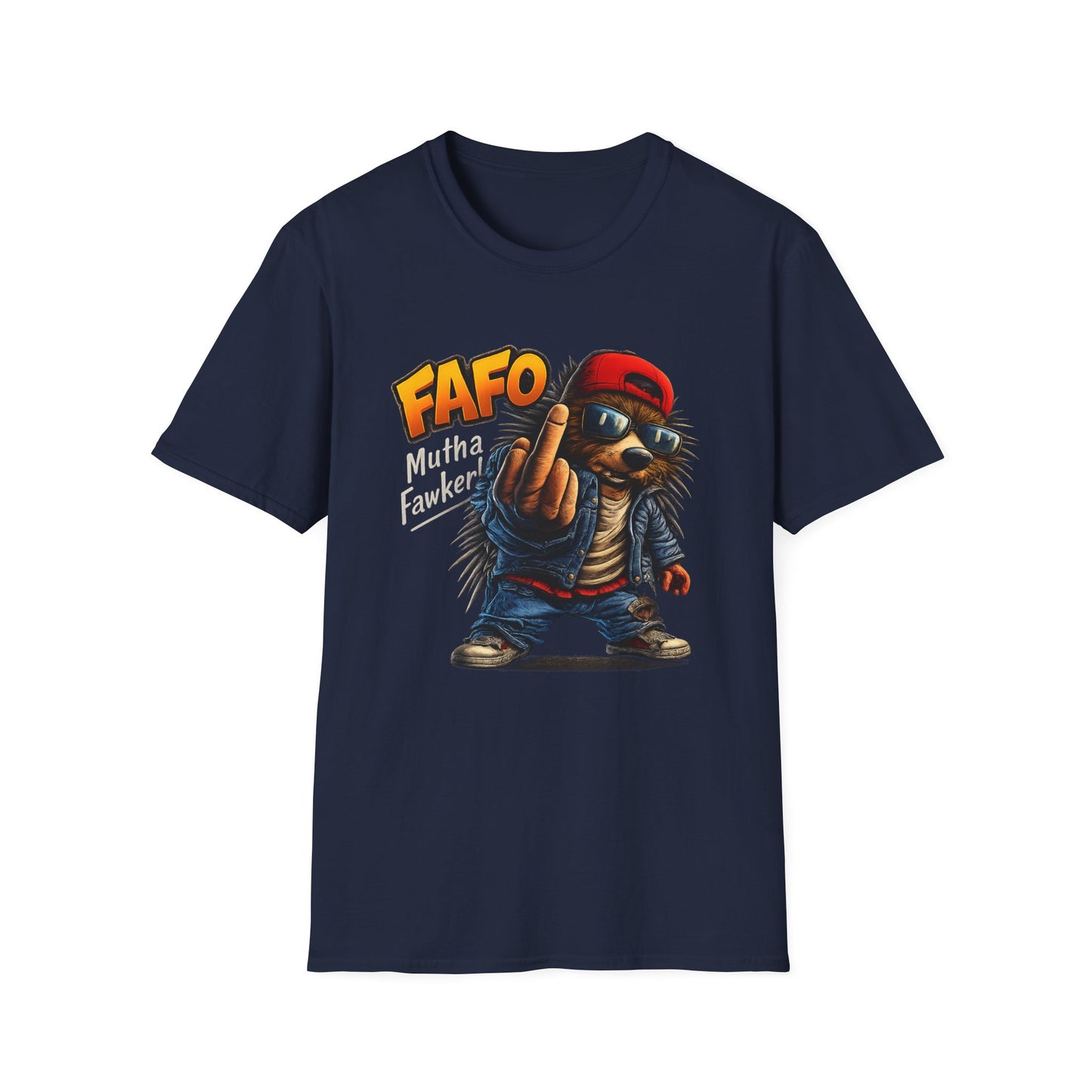 FAFO Mutha Fawker Hedgehog Tee — Unapologetically Edgy Streetwear