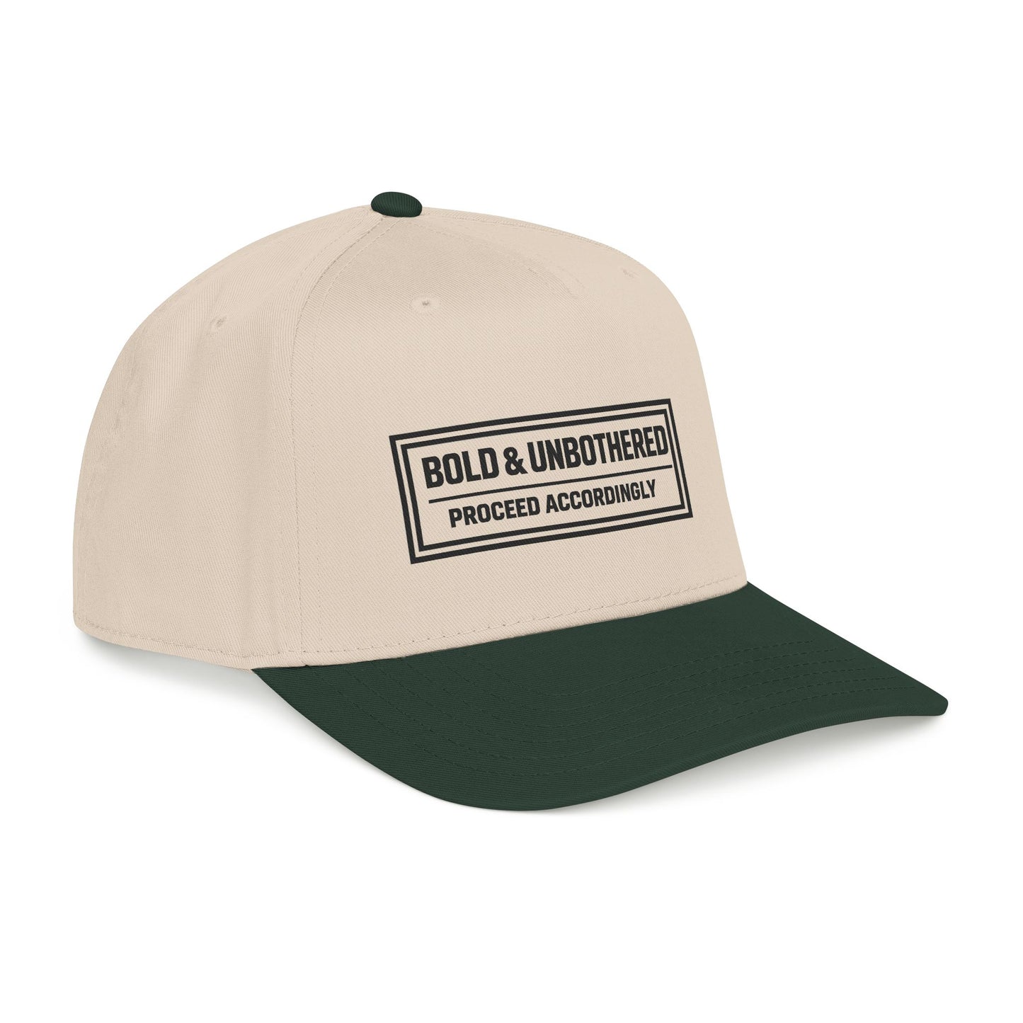 Bold & Unbothered™ Snapback Cap | Proceed Accordingly