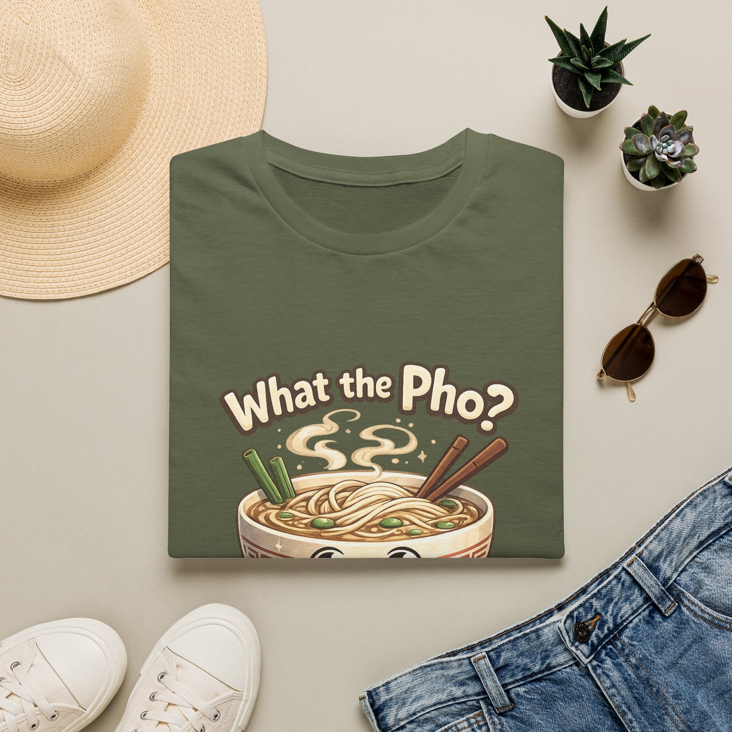 "What the Pho?" Tee — Noodle Mood, Zero Tolerance